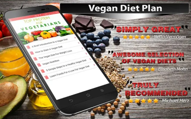 Vegan Diet Plan android App screenshot 0